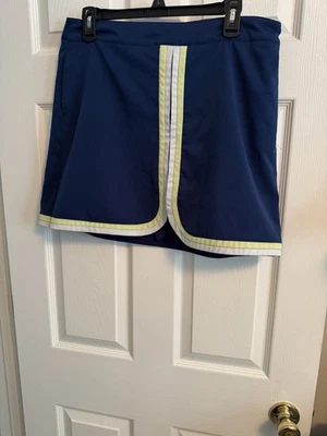 Lady Hagen Women Golf Skort Size 10 Blue yellow white - Image 1 of 4