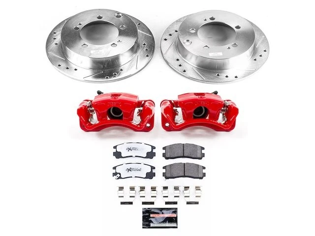 Kit de pastillas de freno trasero y rotor para Dodge Stratus 2001-2005 2002 2003 2004 PQ812TF Foto 1 de 1