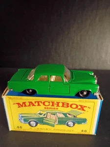 Matchbox #46C Mercedes Benz 300 SE 1968 Green In  Solid Original E4 Box - Picture 1 of 21