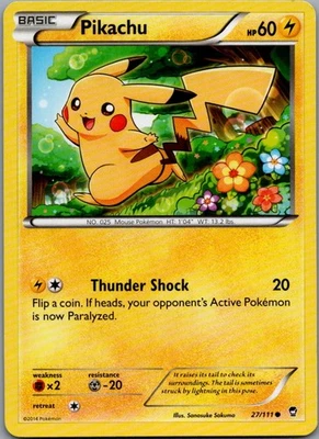 Pikachu Common XY - Furious Fists 27/111 NM - Image 1 of 2