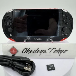 PS Vita PCH-2000 Red Black Super Value Pack Console Chager Tested Work LANK A - Picture 1 of 20