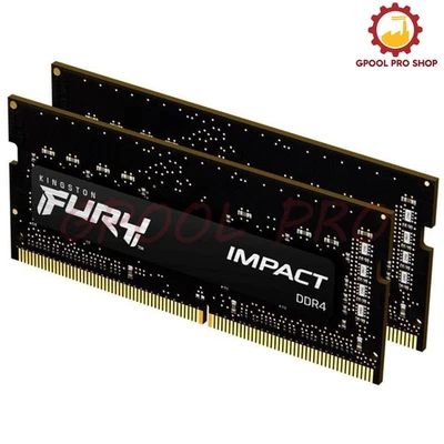DDR4 RAM 16GB 32GB(2x16GB) 2133 2400 2666 3200 SODIMM Laptop Memory FURY IMPACT  - Image 1 of 4