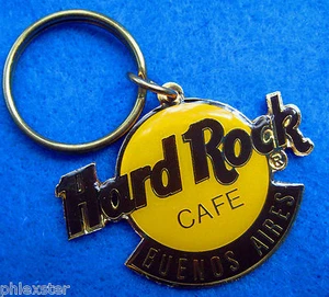 BUENOS AIRES ARGENTINIEN KLASSISCH ORANGE LOGO SCHLÜSSELANHÄNGER Hard Rock Cafe keine Anstecknadel - Bild 1 von 1