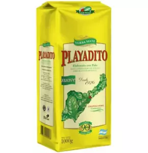 Yerba Mate Argentina - Playadito con tallos - 1 kg - 2,2 libras - envío gratuito - Imagen 1 de 6