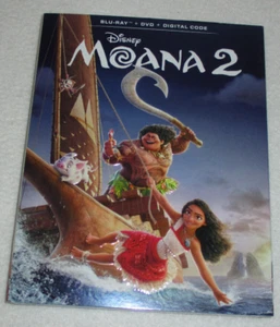 Disney Moana 2 Blu-Ray DVD Digital Code Cover & Case Rated PG NEU versiegelt - Bild 1 von 4