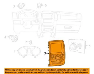 Temperature Control Temperature Front Control Fits 16-17 DURANGO 4595390 - Picture 1 of 2