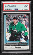2017-18 Upper Deck Young Guns Denis Gurianov #208 PSA 10 GEM MT Rookie RC