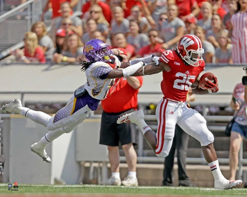 Melvin Gordon Wisconsin Badgers Unsigned Stiff-Arm 16" x 20" Photo - Fanatics Cover