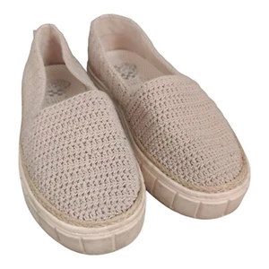 Vince Camuto Relinsta Tan Crochet Platform Slip On Sneaker Women's 6.5M - Picture 1 of 9