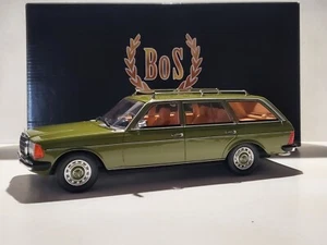 BOS Models 1982 Mercedes-Benz 200T W123 Estate Wagon 1:18 Scale Resin Car Green - Picture 1 of 21