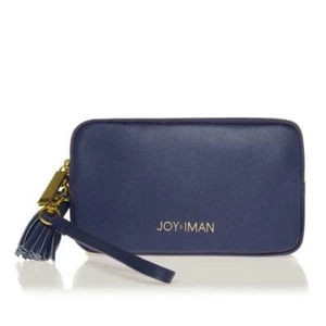 JOY & IMAN Tassel Chic Leather Wallet with RFID, Navy - Picture 1 of 1