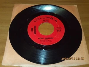 Rose Garden/Nothing Between Us By Lynn Anderson (Vinyl 45 Rpm 1970 Columbia) - Picture 1 of 3