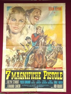 7 magnifiche pistole Manifesto Poster Affiche SETTE SPAGHETTI WESTERN GUERRIERI - Imagen 1 de 1