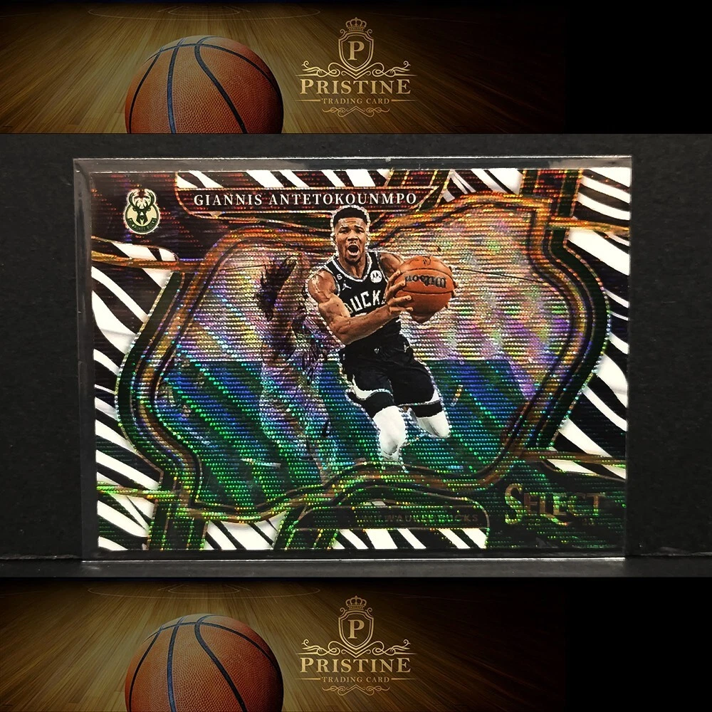 GIANNIS ANTETOKOUNMPO 2022-23 Panini Select #261 Zebra Prizm Case Hit SSP