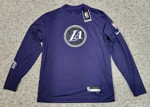 Nike NBA Los Angeles Lakers City Edition Player Issue Shooting Shirt Mens Medium - Picture 1 of 12