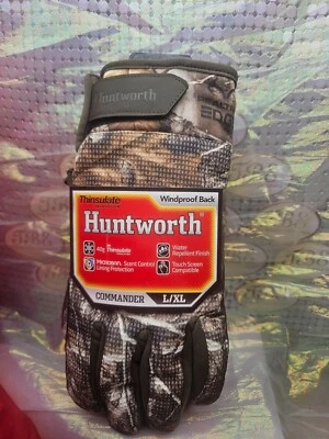 Hunting Gloves Men's L/XL Camouflage Realtree "EDGE" Huntworth® COMMANDER - Image 1 of 2