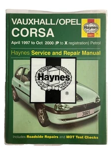 Vauxhall Opel Corsa Haynes Owners Workshop Service Repair Manual Petrol 97-2000 - Picture 1 of 9