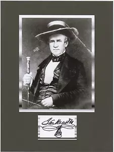 SAM HOUSTON 8 x 10 REPRINT PHOTO & REPRINT AUTOGRAPH ON GLOSSY PHOTO PAPER - Picture 1 of 1