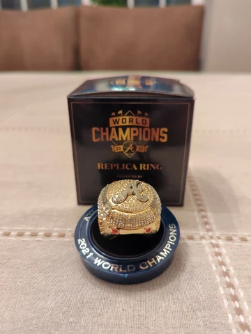 New Atlanta Braves 2021 World Series Championship Replica Ring 2022 SGA Cover