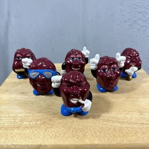 Vintage Ceramic California Raisins Lot Of 6 Large Figures Raisins - Picture 1 of 19