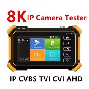 IPC-1910 UTP Cable Tester WIFI 8K IP Camera IPC Test Monitor Tester plus CCTV - Foto 1 di 9