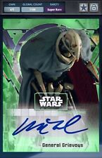 Topps Star Wars Card Trader Super Rare Chrome Signature Series -General Grievous