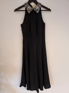 Jenny Packham Black Collar Dress NWT Size 8 - Picture 1 of 21