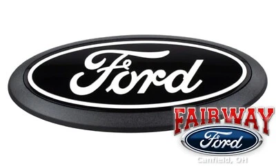 24-25 F-150 OEM Ford Black Appearance Package Grille Emblem without Camera - Image 1 of 4