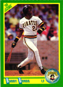 Pittsburg Pirates  Barry Bonds  1990 Score  #4  NRMT