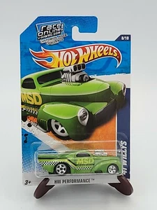 2010 Hot Wheels #106 HW Performance '41 Willys Green Variant w/5 Spoke 2011 Card - Bild 1 von 2