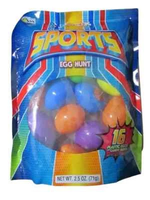Bee Sports Egg Hunt Smarties Filled Eggs 16 Filled Egg Easter Candy Mix BB 06/25 - Image 1 of 2