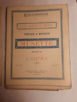 Danses anciennes et modernes Musette Campra Theorie Partition Danse - Photo 1/4