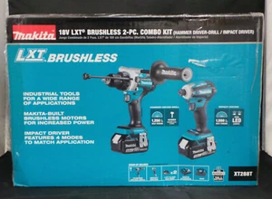Makita XT288T 18V LXT Litio-Ion Sin Escobillas Inalámbrico 2 Piezas Combo Kit (5.0Ah) NUEVO - Imagen 1 de 3