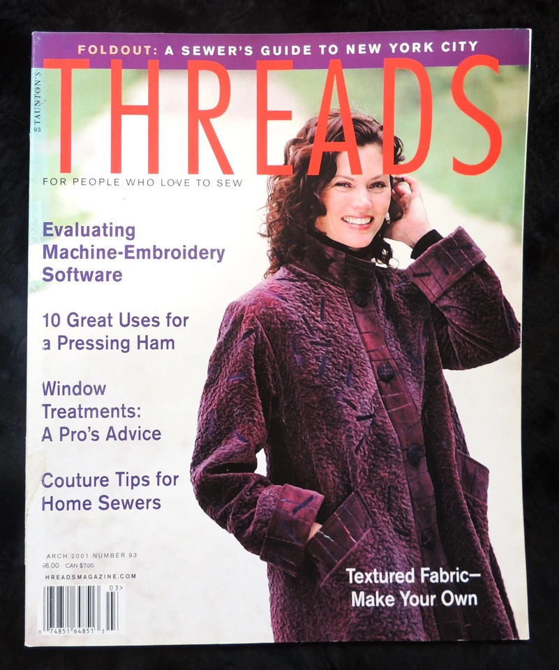 Threads Magazine For People Who Love To Sew November/December 2001 - Image 1 of 1