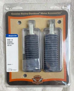 **NOS**Harley Davidson Diamond Plate Foot Peg Kit G115 - Picture 1 of 6
