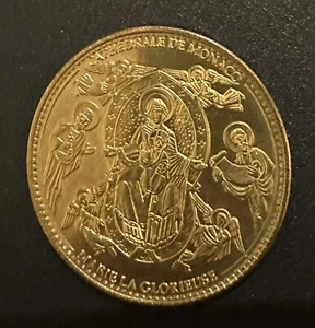 Medaille Kathedrale De Monaco Croix Des Chanoines Maria La Glorieuse - Bild 1 von 2