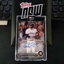 2021 Topps Now Carlos Correa Astros Auto #974A Post Season #56/99