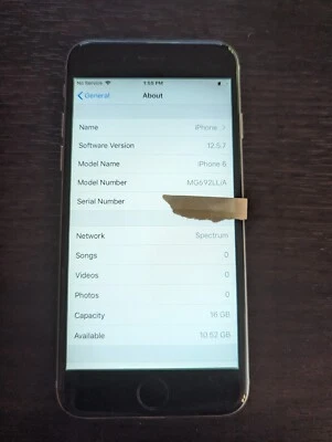 Apple iPhone 6 - 16 GB - Space Gray (Unlocked) Good Shape 95% battery See Pics!! - Image 1 of 4