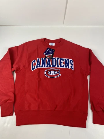 NWT Montreal Canadiens Champion Sweatshirt Reverse Weave Size Small New NHL Cover