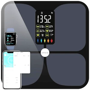 Lepulse Large Display Weight Scale for Body Weight and Fat Digital Bluetooth Bat - Picture 1 of 16