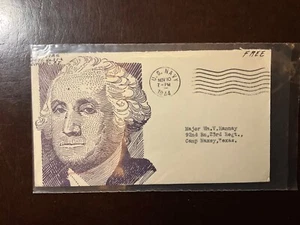 US 1944 US NAVY - WASHINGTON PATRIOTIC CACHET COVER - FREE POSTAGE - Picture 1 of 1