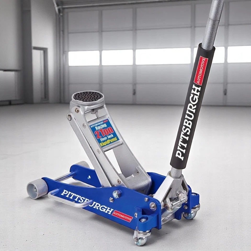 2 Ton Low Profile Aluminum Racing Floor Jack Hydraulic Dual Piston Floor Jack Foto 1 de 4