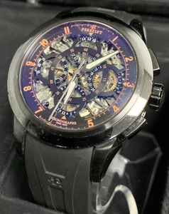 PERRELET SKELETON CHRONOGRAPHE - A1057 W/ BOX + PAPERS - Picture 1 of 23