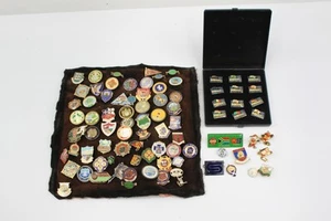 Sports Pin Badges Vintage Enamel Collectables Assorted UK Bowling Clubs - Picture 1 of 6