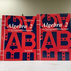 DUO Saxon Algebra 2 Incremental Development Textbook Solutions Manual 2d Edition - Foto 1 di 12