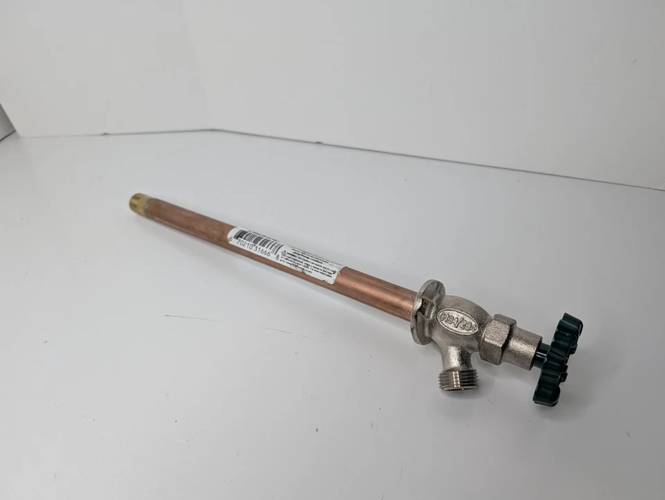 Prier C-134 Series 12", 1/2" MPT x 1/2" SWT Inlet Heavy Duty Wall Hydrant - Image 1 of 4