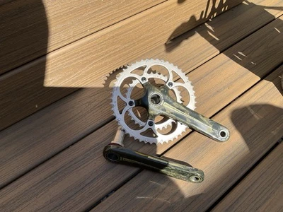 Juego de bielas compactas Campagnolo Record Carbon CT 10 velocidades 170 50/34 Foto 1 de 4