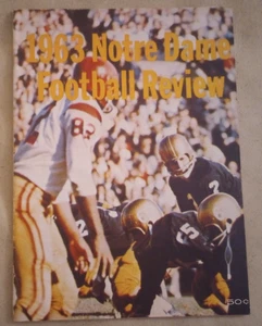 1963 Notre Dame Football Football Review Fighting Irish NCAA College South Bend - Bild 1 von 13