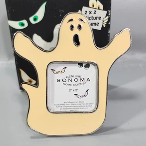 Sonoma Halloween Decoración Fantasma Imagen Frame Crema Esmalte para Foto 2"x2" - Imagen 1 de 13