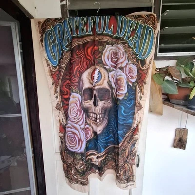 Vintage Grateful Dead Tapestry Door Hanging Wall Art - Image 1 of 4